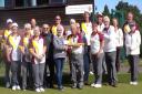 Letchworth Garden City Bowls Club present a cheque to the Jackie's Drop-in charity. Picture: LGCBC