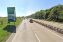 A section of the A11 has been closed