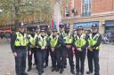 Peterborough police officers laid wreaths at Remembrance Day services across the county on Sunday November 10.