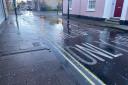 East Street in Sudbury has become flooded as a result of the burst water main