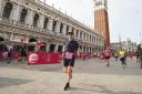 Fredi Giliberti of Garden City Runners at the finish of the Venice Marathon. Picture: GCR