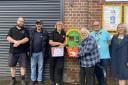 The installation of the defibrillator in Marsden Road