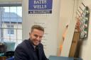 Scott Emsden, partner at Bates Wells and Braithwaite, at its pop-up branch in Hadleigh