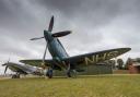 The NHS Spitfire on display at IWM Duxford.