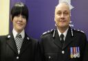 PC Kirsty Hulley (left) told the BBC about being on the front line during Covid-19: “It is taking its toll on people for many different reasons.” Two years ago, she was pictured with chief constable Nick Dean receiving the Royal Humane Society award