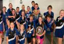 The March Marlins team with their Junior Fenland League trophy and shield