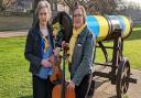 Organisers and players Hazel Keelan and Louise Jameson, organisers and players with Play 4 Peace.