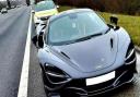 Police posted a picture of a  McLaren 720S – with a price tag of around £200,000 - that was seized on the A1M near Peterborough for having no insurance.