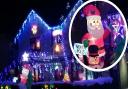 Maria Fox has helped create a Christmas lights display at their home in Manea for charity.