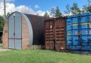 Nissen Hut at Barrowfield Farmyard, Isleham Road, Fordham that went to auction with Cheffins