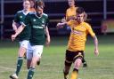 Jack Frohawk (right) grabbed three assists and scored once in March Town's 5-1 win over Kirkley & Pakefield in the Eastern Counties League Premier Division.