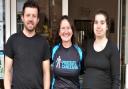 Syrah Arnold (Centre) with Silvia Rinaldi and Ferad Seid, who run Café D-licious in Wisbech and have teamed up with Syrah ahead of her half-marathon fundraiser.