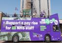 NHS workers' union UNISON and members of the local trades council joined in with the campaign morning in Wisbech.