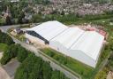 The massive warehouse on Manea Road, Wimblington, built by Knowles that is in breach of planning permission.