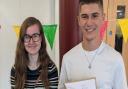 Katie Froment and James Marsh. James secured eight grade 9s and will be studying A Levels at Hills Road. Katie secured four grade 9s and five grade 8s and will be studying A Levels with us at Bishop Laney Sixth Form.