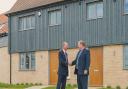 Simon Somerville-Large, managing director and founder of Laragh Homes with (right)  Charles Roberts,  chair of the Stretham and Wilburton Community Land Trust. Both worked on the CLT project at Stretham and hoped to do the same at Wilburton.