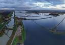 North Bank near the B1040 will be closed from tonight (February 21) due to a flood warning. Pictured is flooding in 2019.