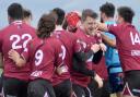 March Bears players come together during their win over St Neots II.