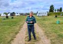 Nigel Marsh at the campsite in Heacham