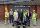 Wisbech St Mary Street Pride group receive new trollies. Front, from left: chairman Sarah Bligh, Cambridgeshire and Peterborough Police and Crime Commissioner Darryl Preston, Fenland District Council’s portfolio holder for environment Cllr Peter