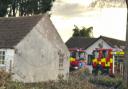 Fire crews were called to a tree blaze that was spreading to a derelict building in Doddington on Monday August 21.