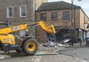 These photos show the aftermath of a ram raid at Nationwide in Whittlesey on October 28.