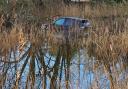 The car that crashed in Primrose Hill, Doddington, on February 10.