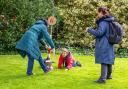 Families enjoy free family fun with Active Fenland during an open event at the grounds of the National Trust’s Peckover House in Wisbech.