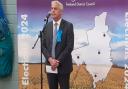 Steve Barclay giving his winning speech after retaining his North East Cambridgeshire seat in the 2024 General Election.