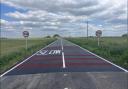 Motorists will be warned to slow down with red countdown markers.