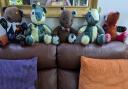 Handcrafted teddy bears to comfort children in police interactions