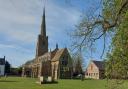 The spire of St Wendredas Church March which is in desperate need of repair