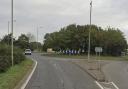 A tractor and trailer overturned on the A47 Walton Highway near Wisbech on Monday September 30.