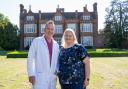 Cambridge regional lead embryologist Adam Burnley with the first test-tube baby Louise Brown