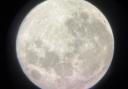 This shot of the Supermoon was taken by Nathalie Smerdon with the family telescope at Hinchingbrooke.