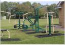 The new outdoor gym at The Abbey playing fields on Beech Avenue in Doddington.