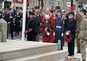 The wreath-laying service in March on Remembrance Sunday