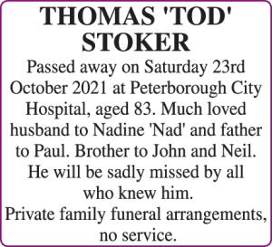 THOMAS 'TOD' STOKER