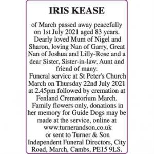 IRIS KEASE