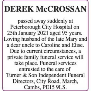 DEREK McCROSSAN