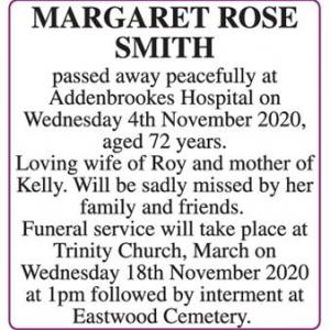 MARGARET ROSE SMITH