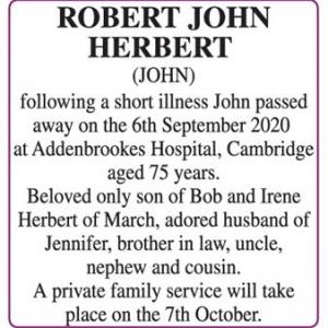 ROBERT JOHN HERBERT