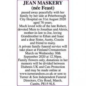 JEAN MASKERY