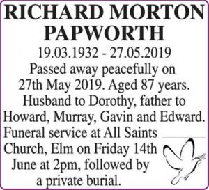 RICHARD MORTON PAPWORTH