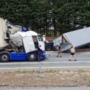 The crash happened on the A14 at Newmarket