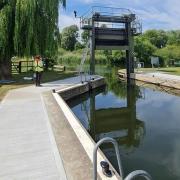 River Great Ouse at Houghton Locks