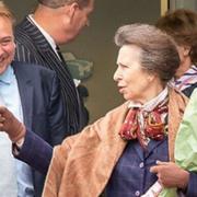 Corkers boss Ross Taylor welcomes HRH Princess Royal on a visit to Corkers Crisps at Pymoor in 2019. The following year the factory burnt down.