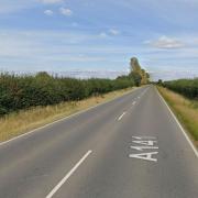 The incident occurred between Wimblington and Chatteris this morning.