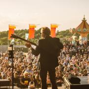 'Lessons in Love' lead singer Mark King, of Level 42, at The Cambridge Club Festival