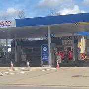 Tesco Bar Hill, one of several Cambridgeshire petrol stations without fuel today (April 8)